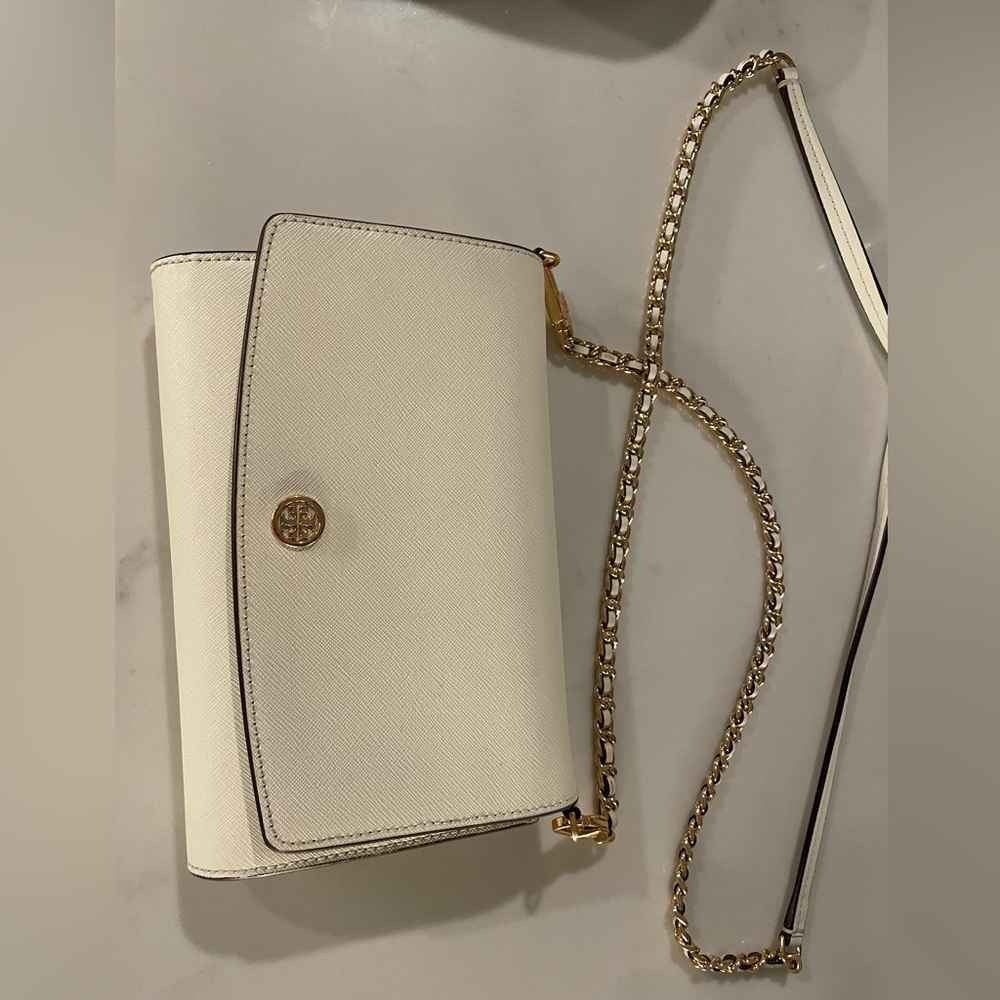 Elegant Cream Crossbody Bag